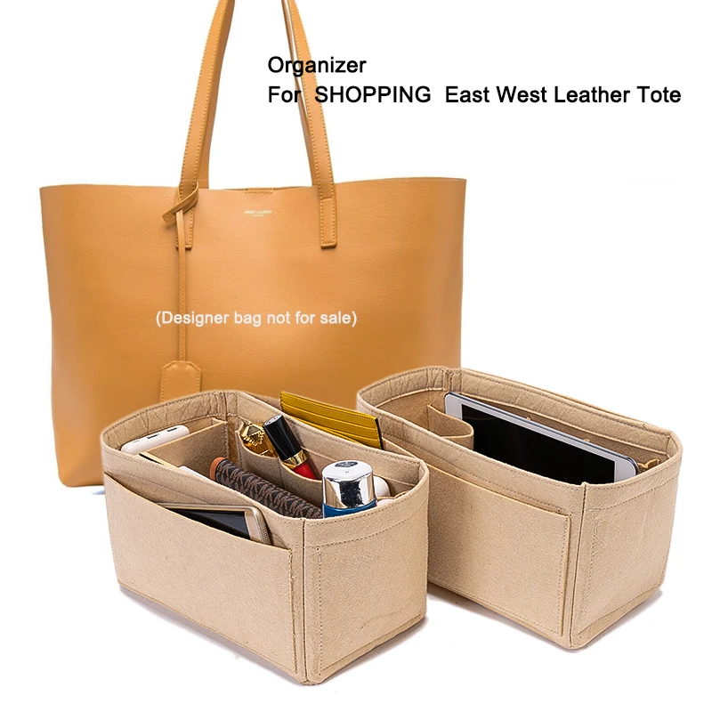 Borsa Inerte Organizer Adatto Per Lo Shopping East West In Morbida Pelle Grande Tote Bag Organizer Fodera Interna Borsa Supporto Shaper