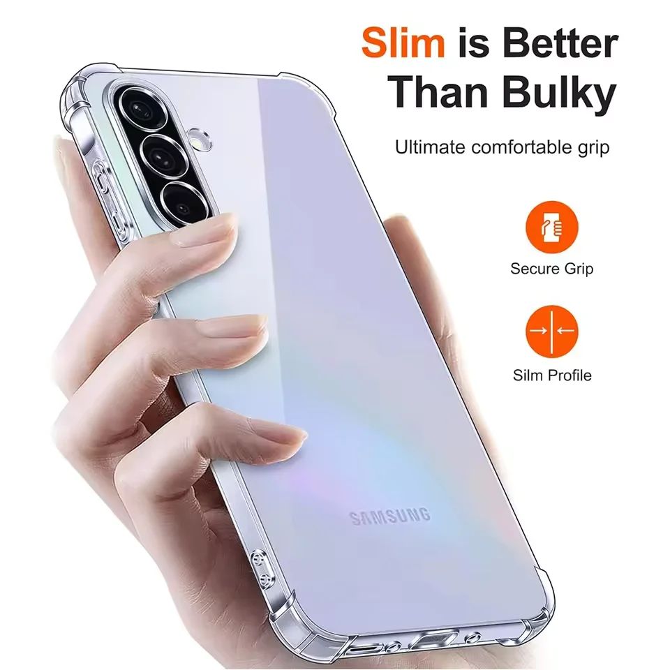 Shockproof Ultra Thin Soft Clear Silicone Back Cover - Luxury Slim Shell Case