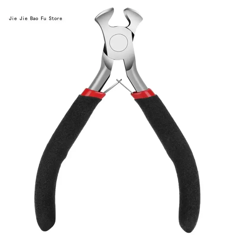 

E8BD Удобные плоскогубцы 4,5 дюйма, мини-щипцы для плотников, щипцы для ногтей, кусачки для проволоки, кусачки для DIY