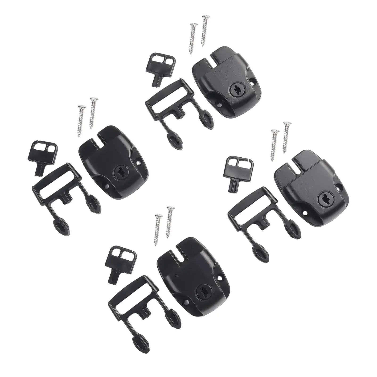 

4 Sets Spa Cover Broken Latch Female & Male Buckle Repair Kit Clip Lock With Key And Hardware Pools And Spa Accesories 34mm