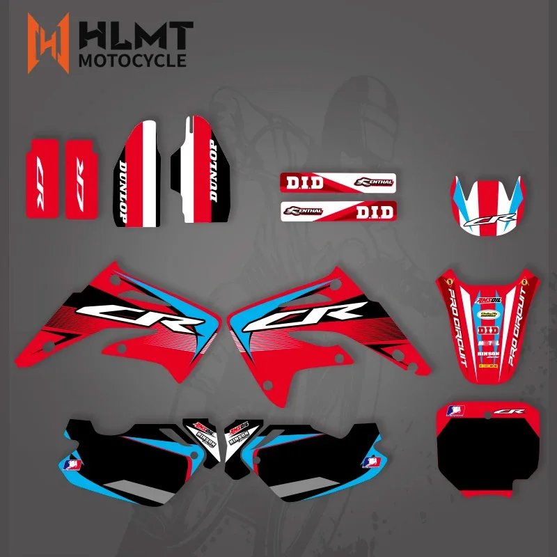 HLMT Graphics & background Decal Sticker Kit for Honda CR85R CR85 LIQUID Cooled 2 Strokes 2003 - 2012 2005 2007 2010 CR 85 85R коврики eva skyway honda civic 4d sedan 2006 2012 s01705170