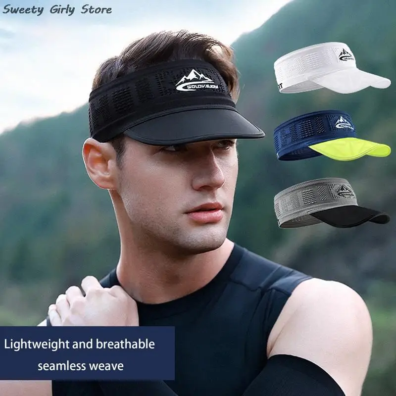 

Empty Top Tennis Caps Professional Sports Cap Breathable Mesh Visors Hat Summer Autumn Running Cycling Sunscreen Hats Basketball