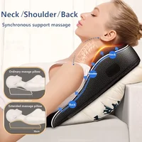 Jinkairui Electric Neck Massager with Heating and Vibration Massage Function for Car Back Pillow 5