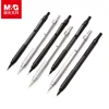 M&G Metal Mechanical Pencil Set with Refills Black Silver 0.3,0.5,0.7,0.9mm Art Drawing Sketch 2B Pencils Student Writing Tools 2
