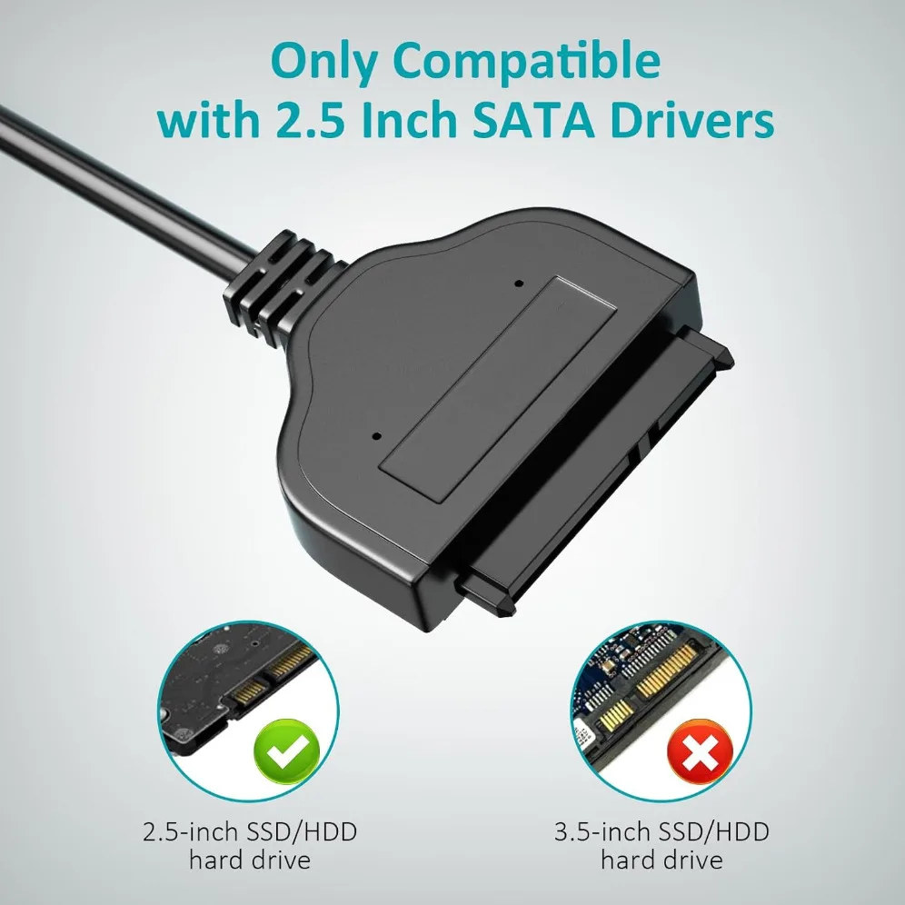 USB SATA Cable USB 3.0 To Sata Cable For 2.5 Inch External HDD SSD Hard Drive Ad