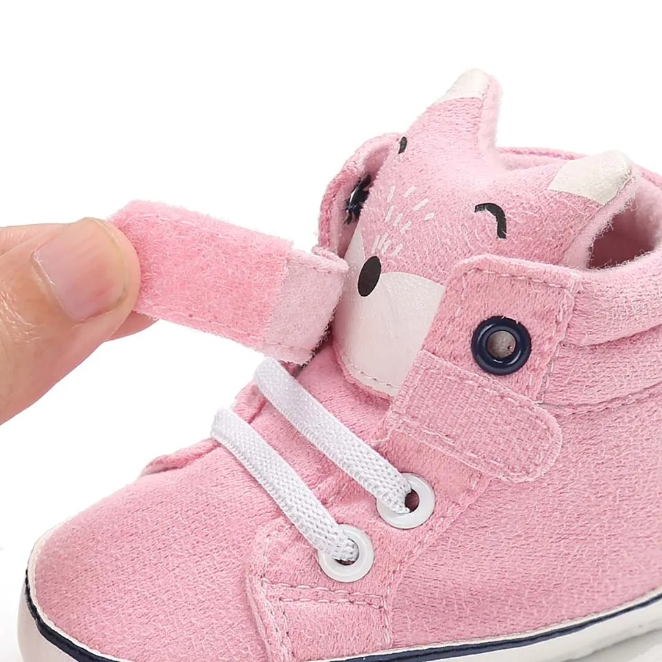 Baby Shoes Kid Boy Girls Fox Soft Newborn First Walker Antislip Soft