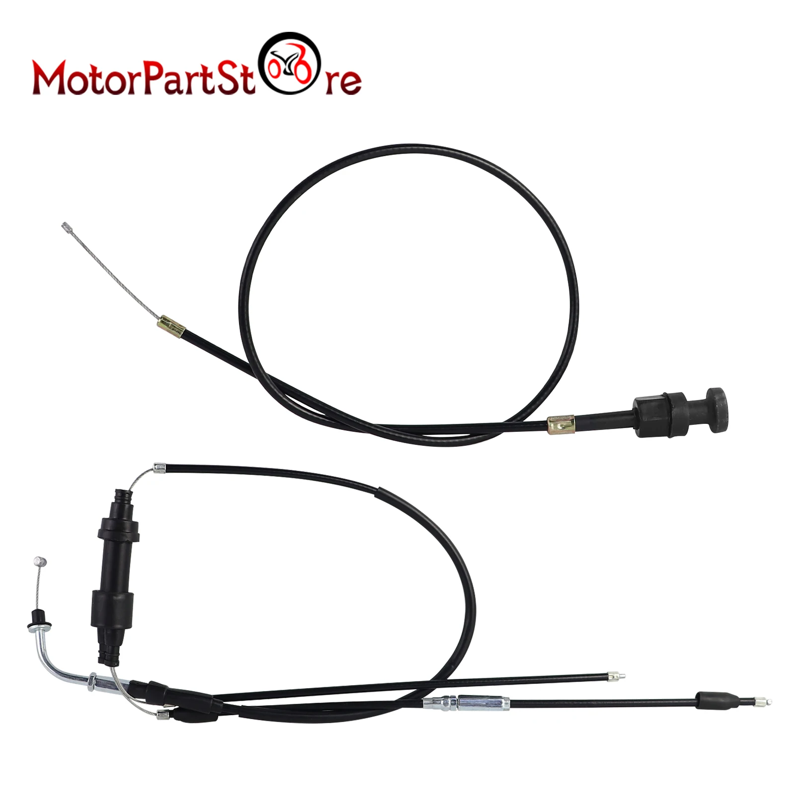 Pull Throttle Cable & Choke Cable Assembly Per Yamaha Pw50 Py50 Pw Py 50 Peewee 50 Pit Dirt Bike Moto 1981-2009