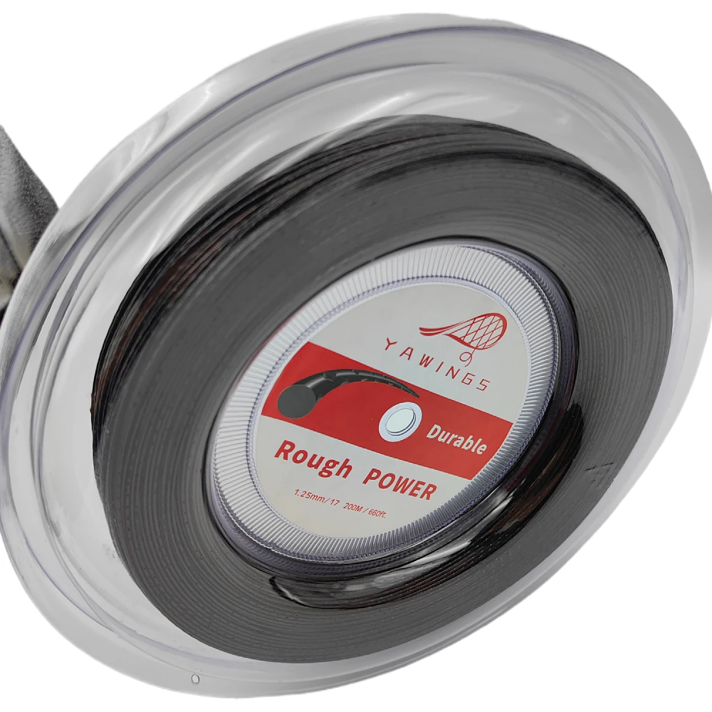 Big Banger Power Rough Tennis String 1.25MM Black Color 200M