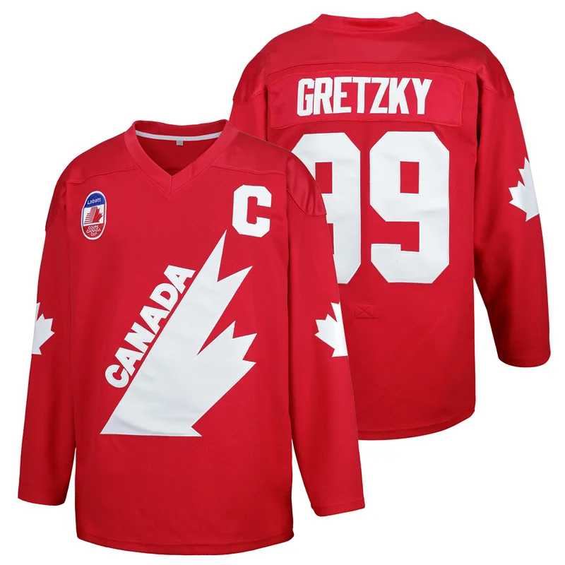 1991 Coupe Team Canada Cup 99 Gretzky Retro Hockey Jersey ice hockey jerseys