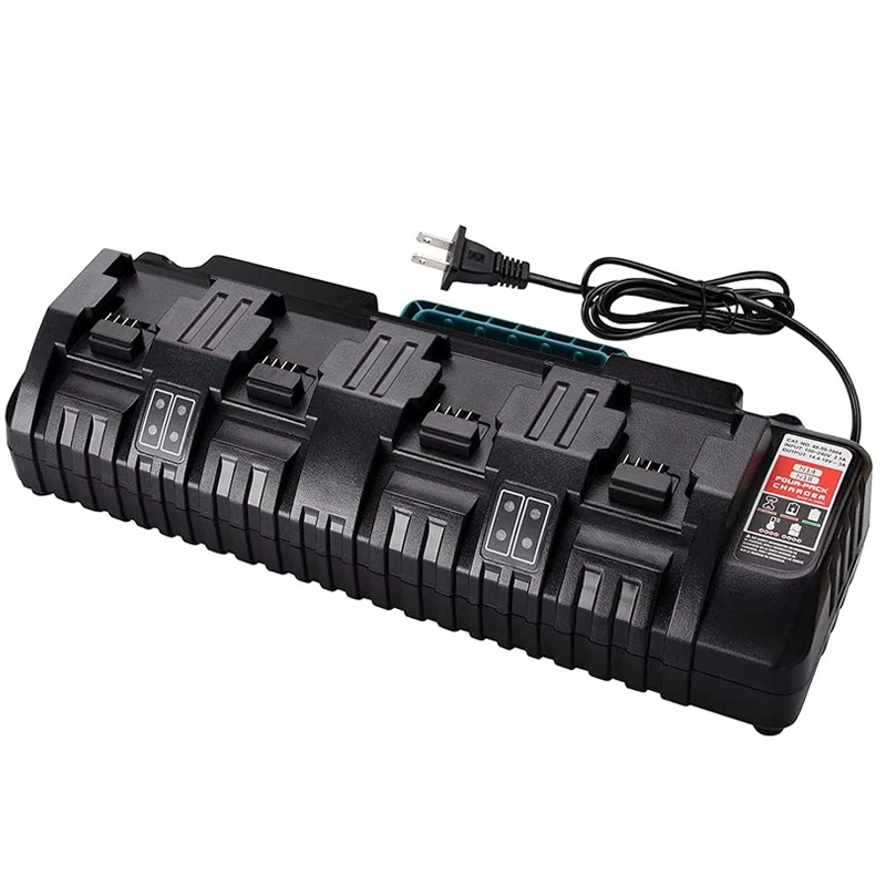 

110-240V Li-ion Battery Charger for Milwaukee 48-11-1815 48-11-1828 48-11-2401 48-11-2402 4-Port 3A Charger
