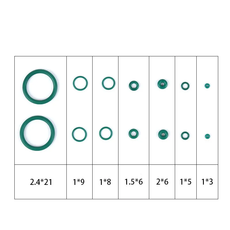 Tactical Airsoft Magazine Fluorine Rubber O Ring Set Green Flat Silicone Ring Seal Gasket Gas Valve Key for GBB Gloc 17 19 P1 magazine pouch