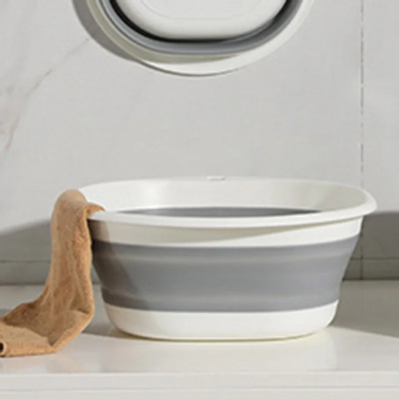 Folding Wash Basin Collapsible Foldable Plastic Portable Laundry Tub Bathroom Kitchen Travel