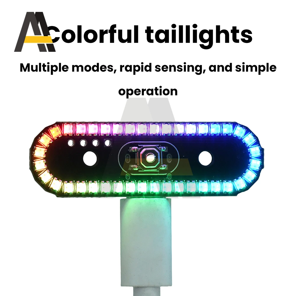 RC 모델용 8가지 효과 무선 RGB 테일 라이트 LED (점멸/회전/호흡) | USB-C &Play 그라데이션 체이싱 라이트 자동차/드론