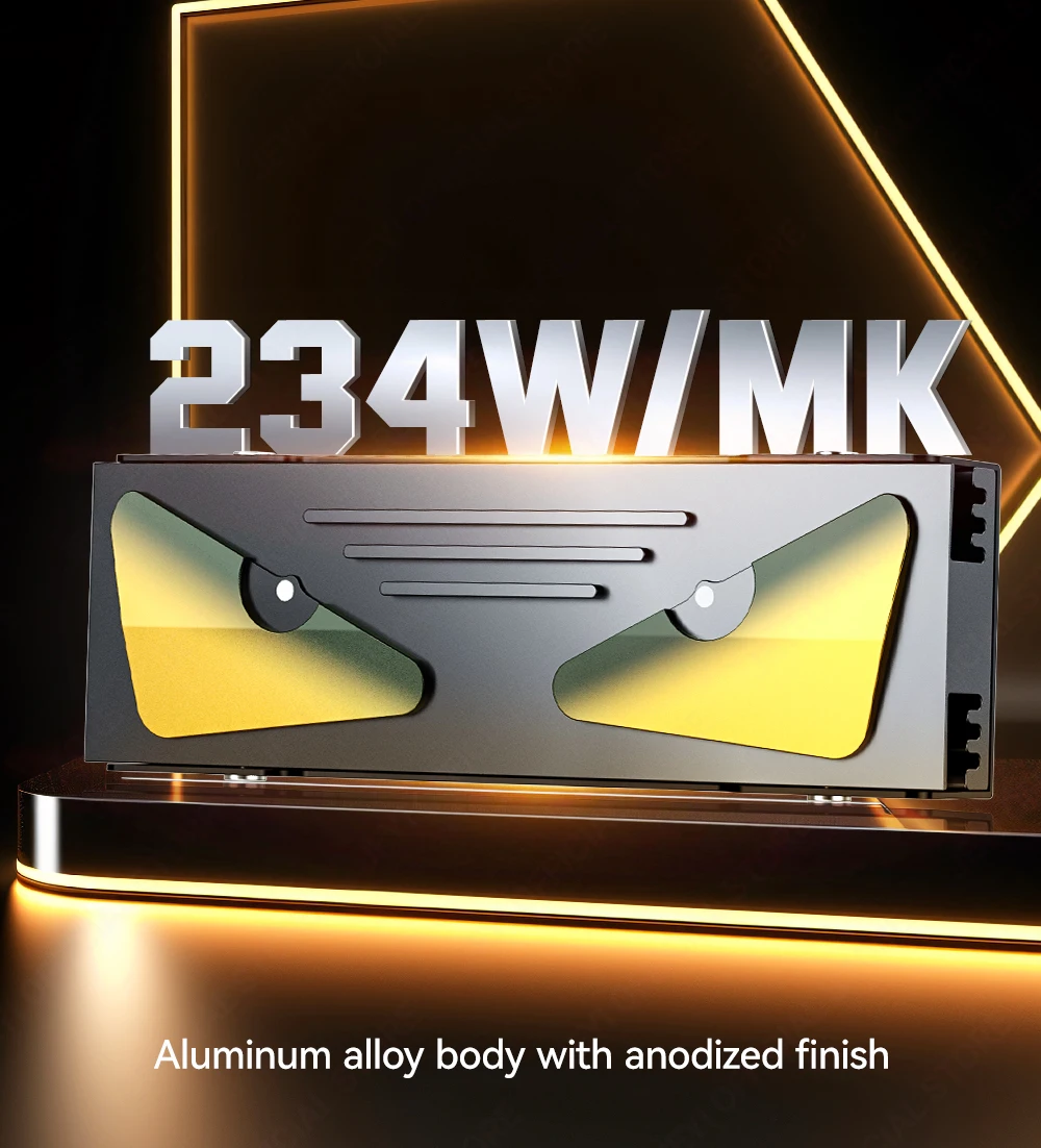 JEYI M.2 2280 SSD-Kühlkörper mit kühlenden Augen, M2 NVMe Aluminium-Kühler für Gaming-PC/PS5/PCIE M.2-Steckplatz – Detail 3