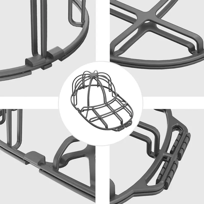 Dishwasher-Safe Baseball Cap Protector and Washer Frame