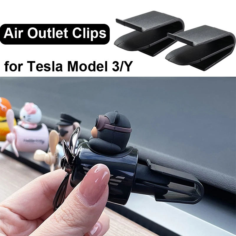 

ModelY Air Outlet Clips For Tesal Model 3 Y 2022 Accessories Vent Perfume Bracket Aroma Diffuser Aromatherapy Decoration Gadgets