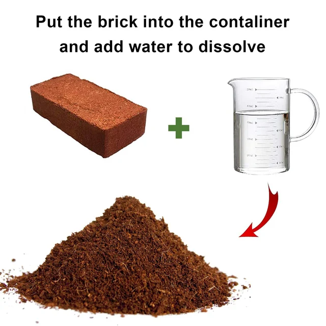 650 G Kókuszdió -Kókuszrill Tőzegtermesztés Organic Segítetlen Cserepes Kókuszrost Tápanyagok Kerti Zöldség Talaj Tápanyag Ágy - Image 4