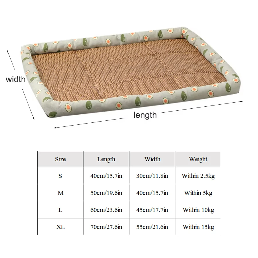 Summer Rattan Cat Bed Comfortable Pet Ice Mat For Cats Small Dogs Cat Nest Mat Kitten Puppy Beds Cushion Pets Supplies_voghion.com