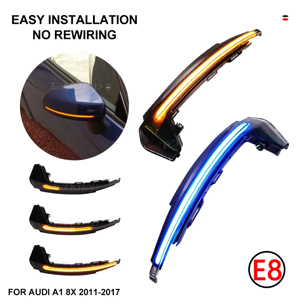 

2pcs/Lot Dynamic LED Turn Signals For Audi A1 8X 2011-2017 Auto Front Light Side Mirror Flowing Indicator
