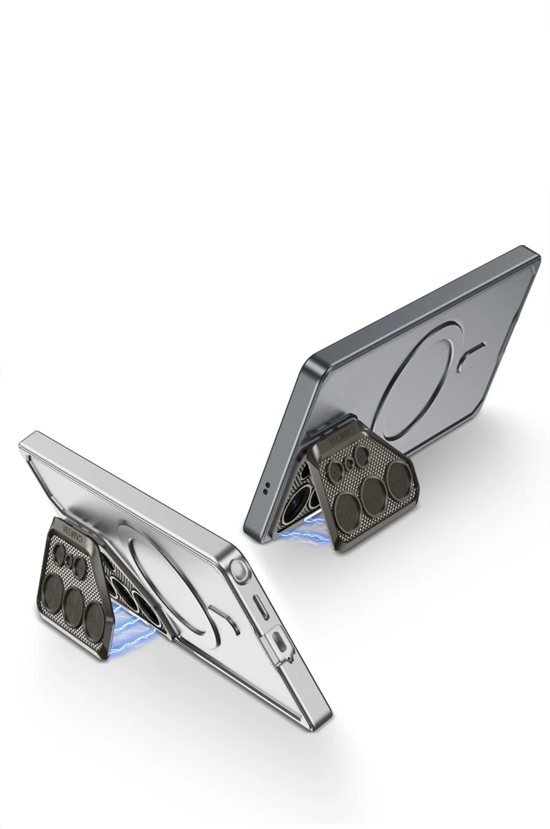 For Magsafe Wireless Charging Case For Samsung Galaxy S25 S24 Ultra Metals Lens