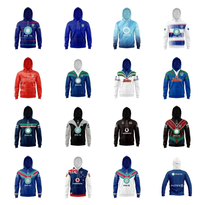 1995--24 Kids Hoodie WARRIORS Home and away RETRO HOME RUGBY Heritage Rugby JERSEY (name and number )