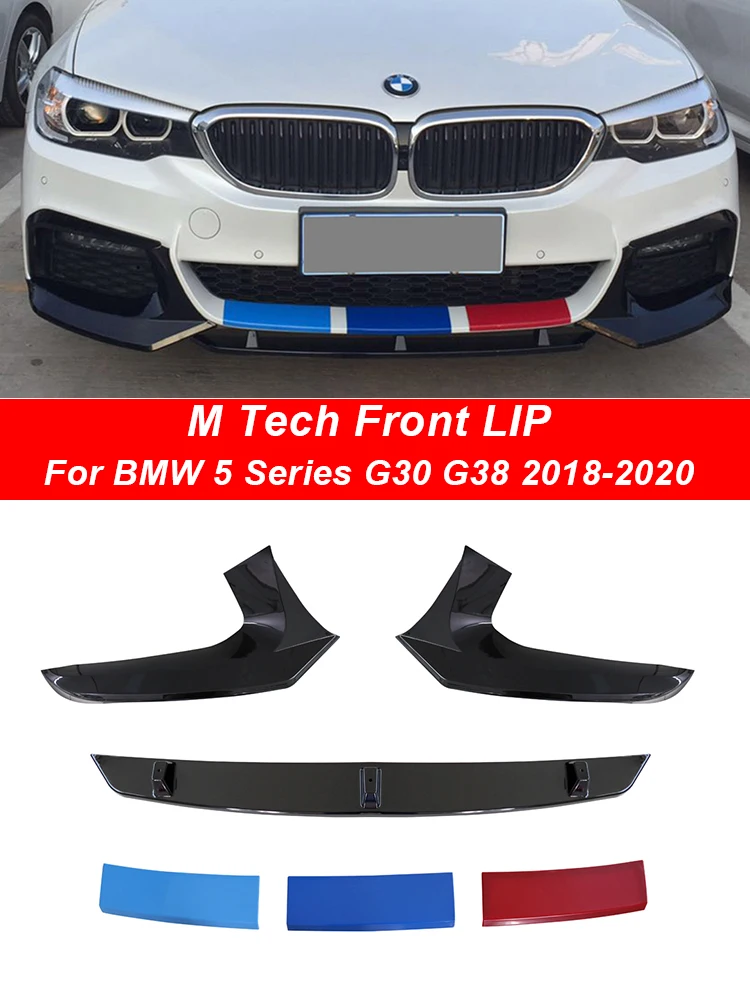 

For BMW 5 Series G30 G38 2017-2020 M5 Front Bumper Lip Splitter Diffuser Body Kit Spoiler Bumper Guard Protection 520 530 540i