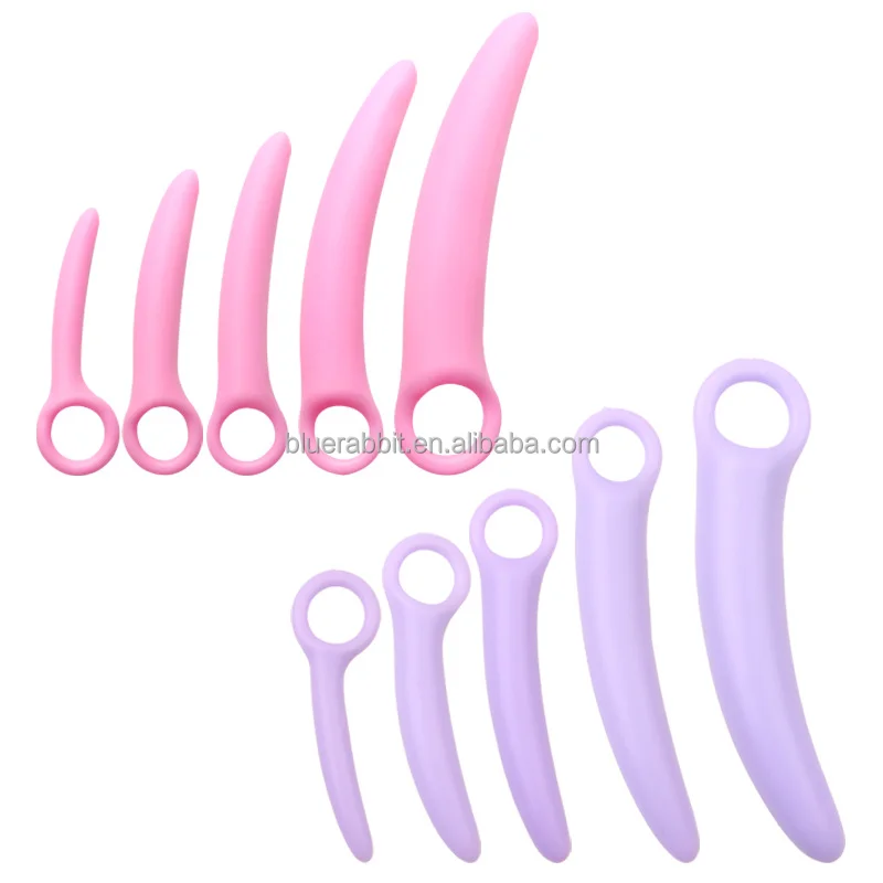Crescent Shaped Female Anal Plugs Kits Anal Dilators Kits Pelvic Floor Muscle Trainers Vagina Dilators Sets for Women