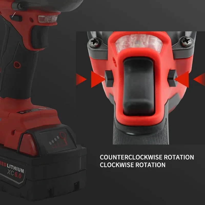 Milwaukee Cordless 1300N.M Torque Brushless Electric Impact Wrench 1/2 inch Screwdriver Wrench Power Tools For 18V Battery 5