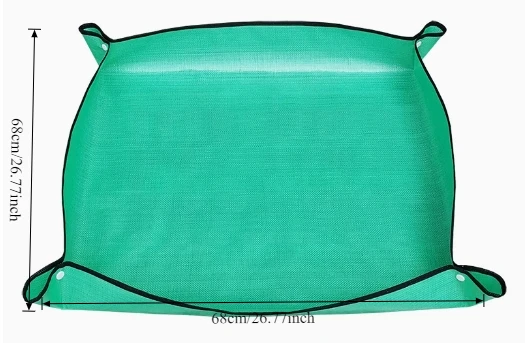 Portable Foldable Gardening Pad for Indoor Plant Transplantation - Green