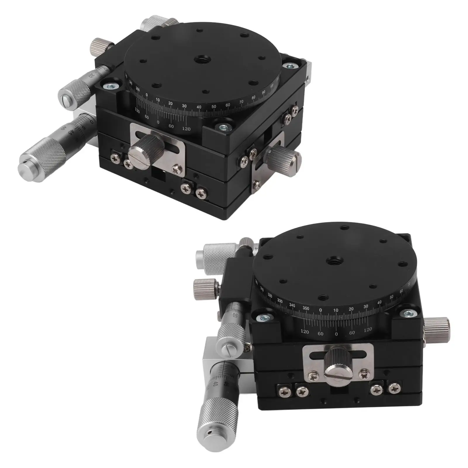 Adjustable Manual Linear Positioning Stage-High-Density Aluminum Tuning Platform for cnc with Strong Bearings
