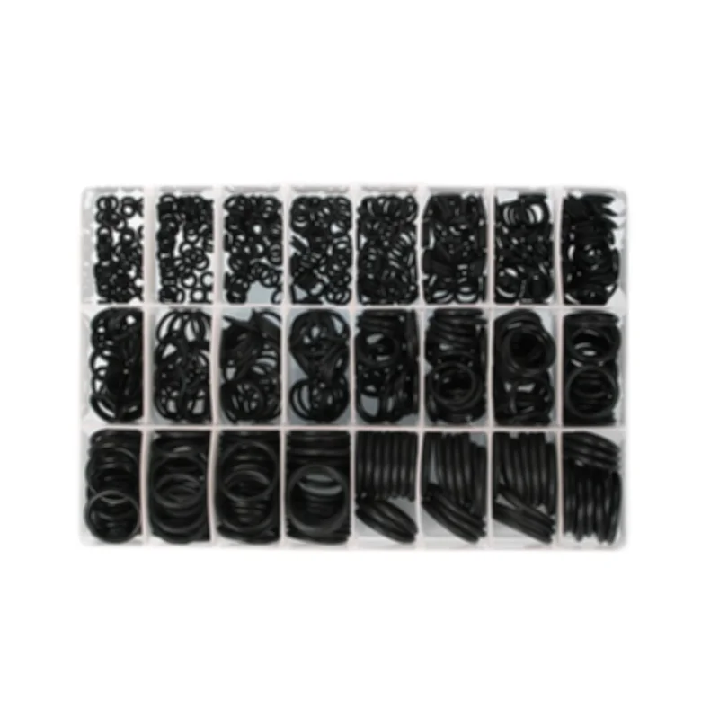 740PCS Rubber Ring O-Ring Gaskets Assorted Size Kit for Automotive Air Conditioning Seal Car Gasket Thickness 1.5mm 2.4mm NBR air conditioning valve core