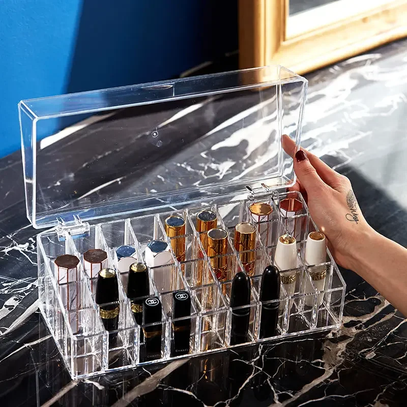 Makeup Display Rack Lipstick Stand Cosmetic Organizer Holder Jewelry Box makeup organizer makeup storage box cosmetic storage box cosmetics shelf