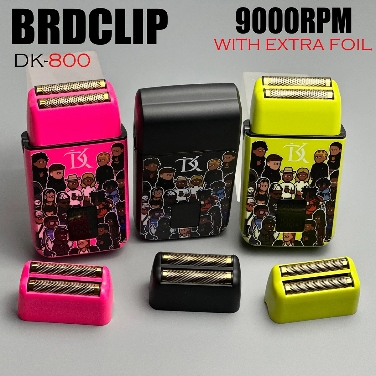 9000 RPM Electric Shaver BRDCLIP DK800 Professional Hair Clipper