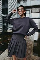 AS AW25 trendy oversize Sports wear + Quick-drying pleat skirt cover knee set woman clothes - Image 2