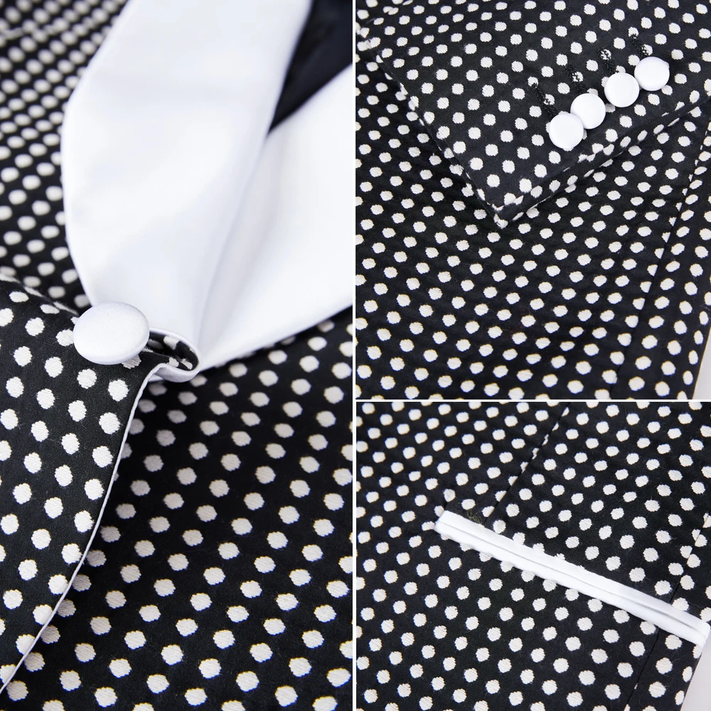 Men's Vintage Three piece suit Hot spring men's latest design suit groom wedding Night Club Singers Prom Party
