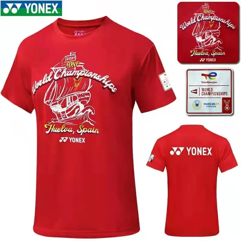 New Yonex badminton shirt YOB21160EX men's and women's quick-drying sports short-sleeved