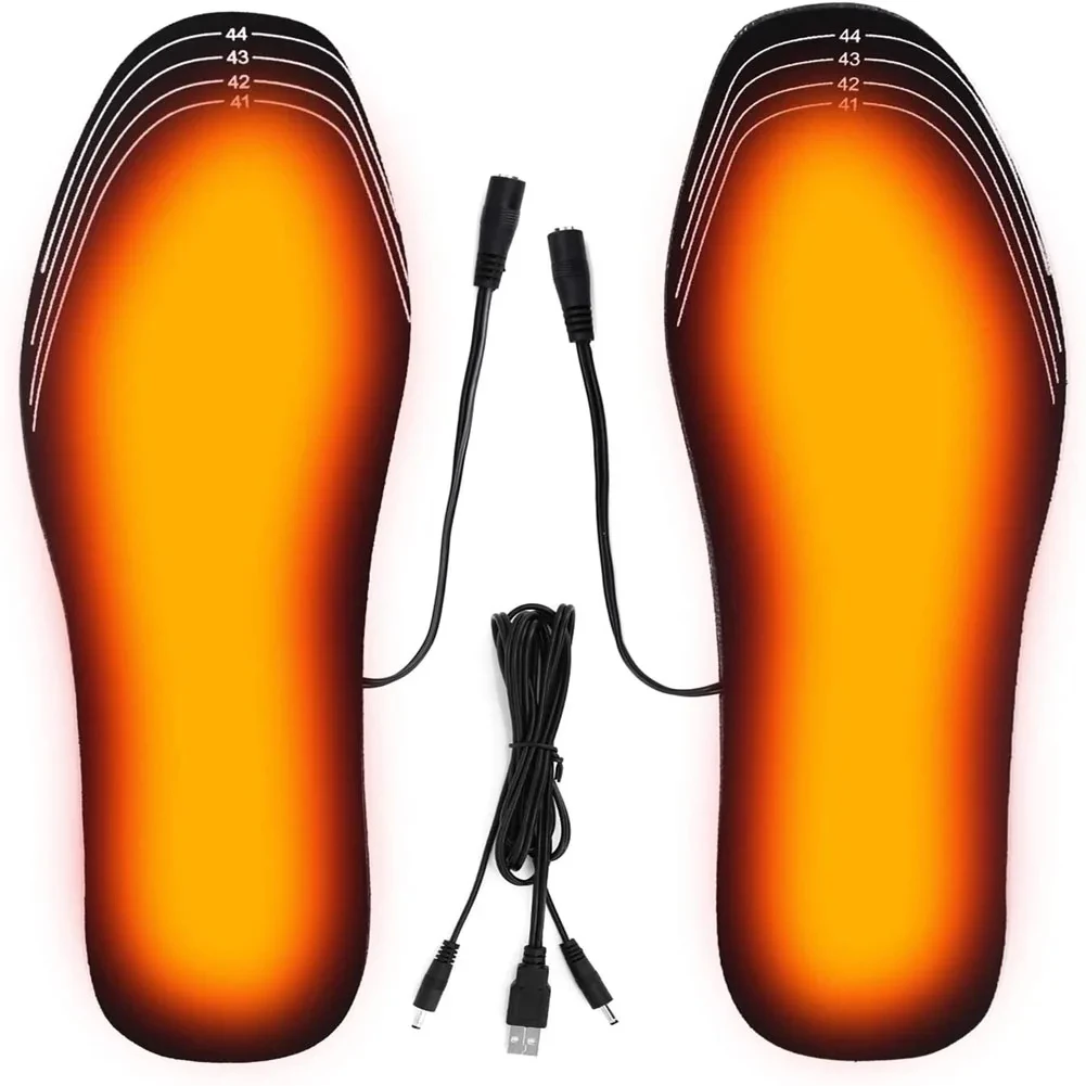 USB Heated Shoe Insoles Electric Foot Warmer Sock Pad Mat for Winter Outdoor Sports
