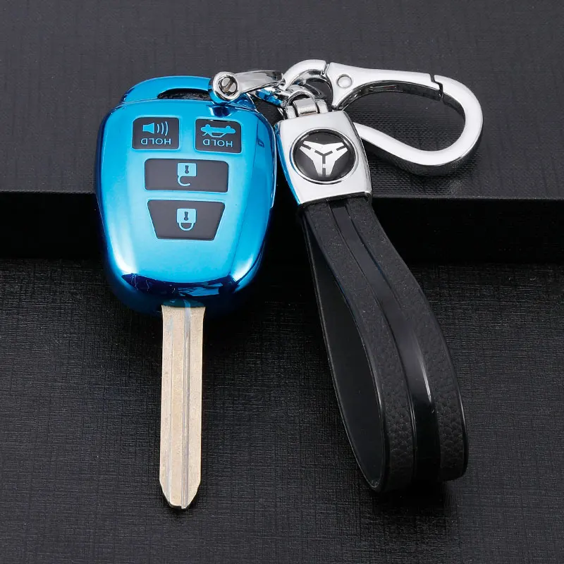 4 버튼 자동차 원격 키 쉘 Toyota Camry Prius 2012 2013 2014 2015 2016 2017 Corolla RAV4 키 케이스 TOY43
