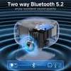 [360°Adjustable Stand] Mini Projector with WiFi and Bluetooth: Electric Focus & Auto Keystone 1080p Supported, 15000L 3