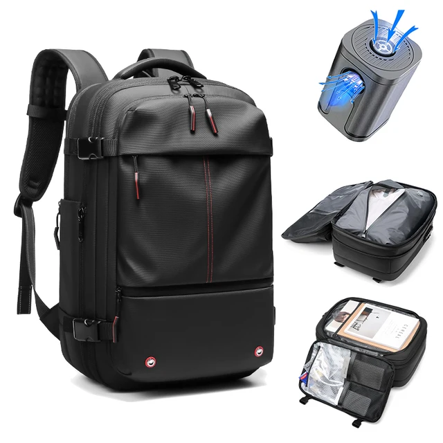 Men Travel Backpack vacuum compression 17 inch Laptop Backpack Business Large Capacity school Backpack Expanded Hiking backpack 1