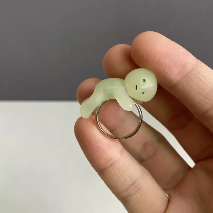 

Kawaii Smiski Anime Figure Noctilucent Man Corner Jun Hand Toy Ring Adjustable Ring Accessory Many Shapes Ring Jewelry Cute Gift