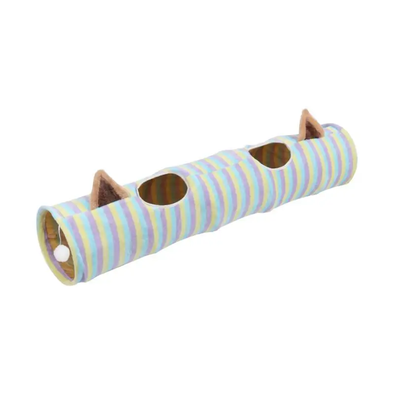 

Tunnel For Cats Folded Tunnel Cat Toys Puppy Kitten Rabbit Pet Cat Tunnel Tube Cat Toy Collapsible With Peek Hole And Toy Ball