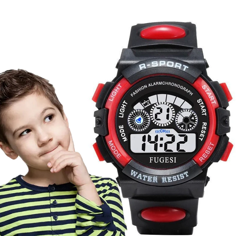 Children's Digital Watches Color Luminous Dial Life Waterproof Multi