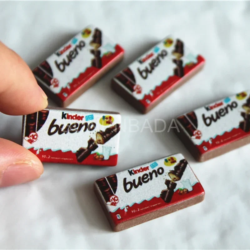 Pretend Food Toys 5pcs/set1/6 Scale Miniature Dollhouse Chocolate Snacks Mini Play Food for BJD Blyth Accessories Toy Girls Gift