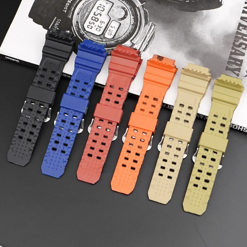 Camouflage Waterproof Resin Silicone Sport Strap for Men - Rubber Watch Band Accessories