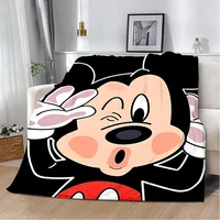 Disney Mickey Minnie Mouse Printed Blanket Picnic Blankets Warm Blanket Soft and Comfortable Blanket Home Travel Birthday Gift 1