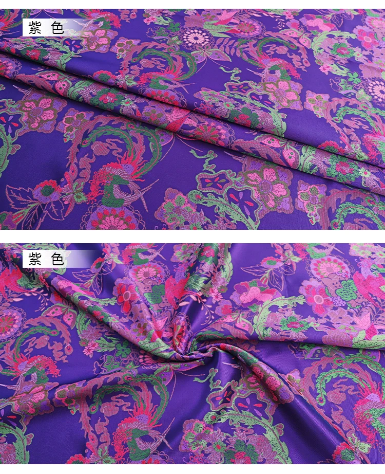 Chinesischer Stil Jacquard-Satin, alte Shu-Brokat-Stoffe, Designer zum Nähen von Cheongsam-Jacken, Kinderkleidung, DIY-Stoff – Detail 8