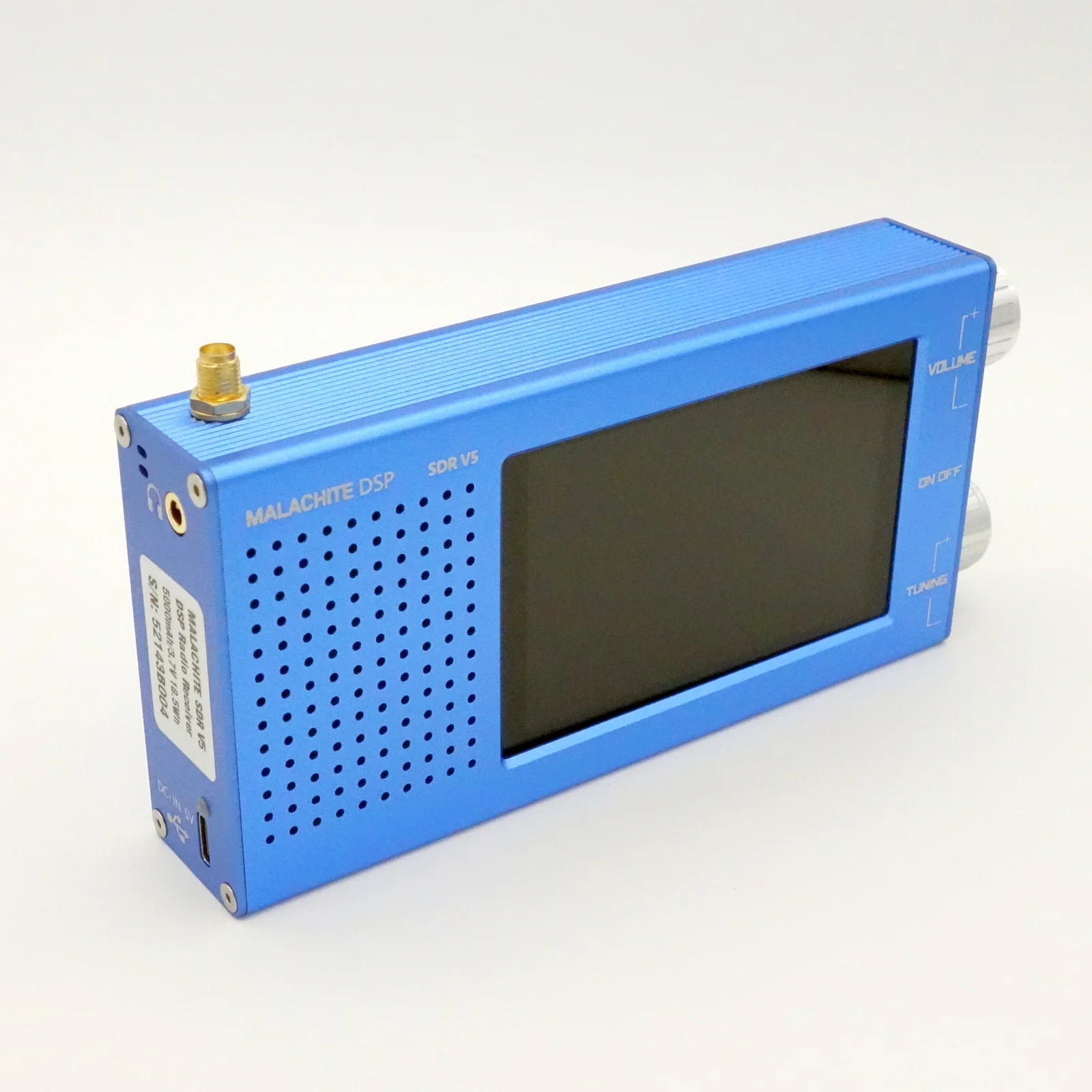 1.10D Malachite Malahit DSP SDR Radio Receiver V5 5000mAh AM CW