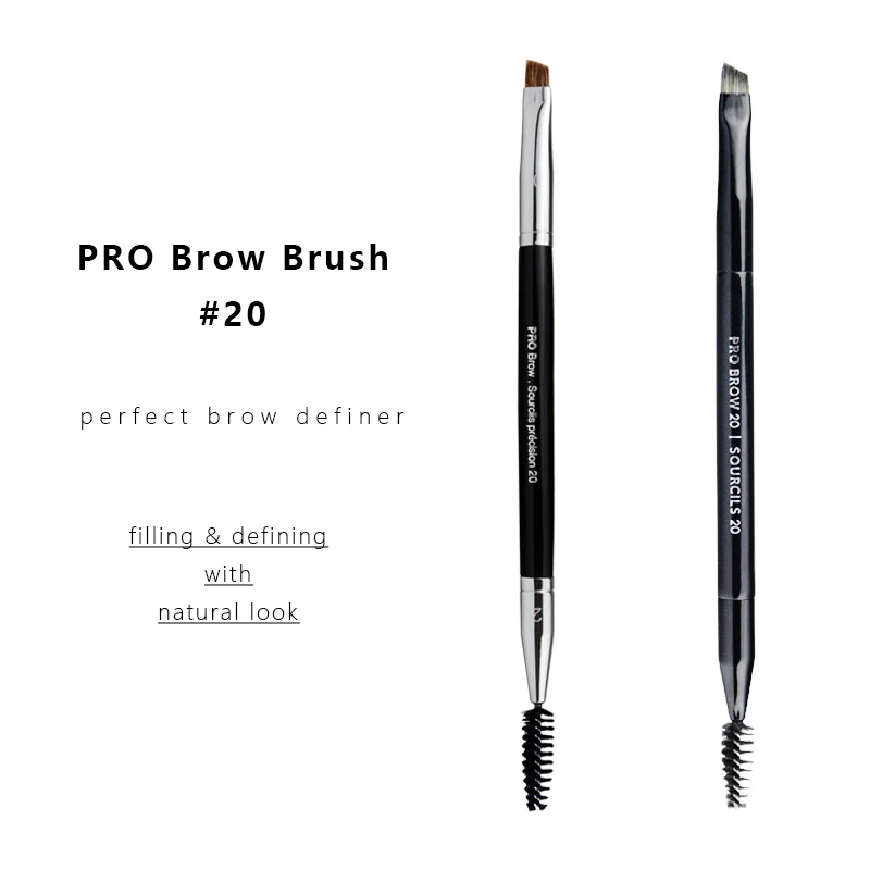 Pro Eye Brow Makeup Brush 20 Dualended Eye Liner Brow Definer Cosmetics Beauty Tools Makeup