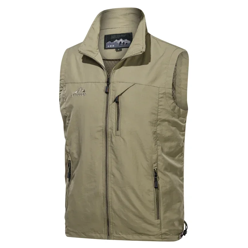 thumbnail image 1 of Chaleco de pesca para hombre, novedad de verano, secado rápido, con cremallera para exteriores, para fotografía, chaqueta sin mangas, chaleco salvavidas para pesca, hombres, caza, viaje, 1 of 4